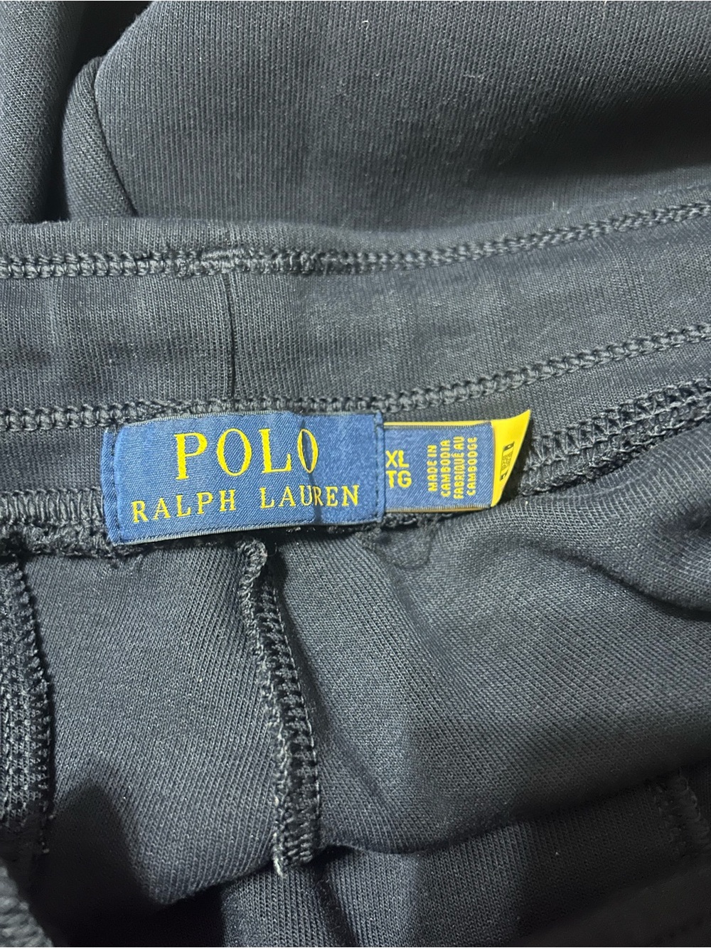 Polo Ralph Lauren Mens Double Knit Joggers Size XL Navy Blue Sweatpants Pony - Picture 5 of 8